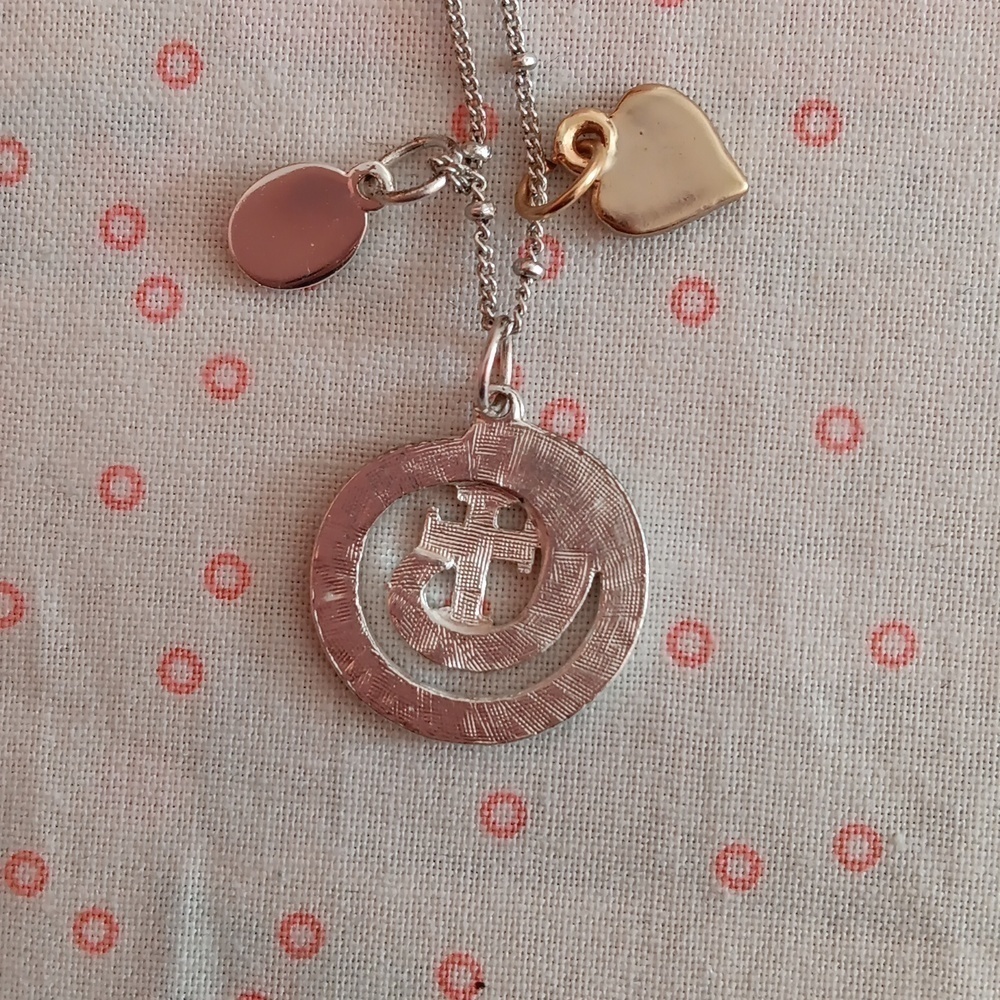 Silver and Gold Tone Fruit of the Spirit Necklace - Picture 3 of 8